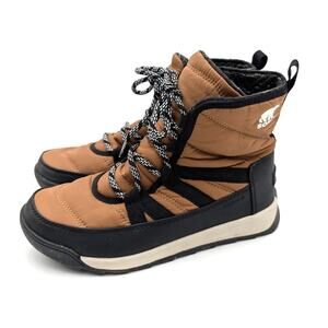 SOREL Whitney II Waterproof Snow Ankle Boot Women's Elk Size US7.5 EU38.5